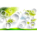 Casa si Gradina - Decoratiuni - Tapet - Fototapet, Pomi si cercuri, 200 x 150 cm - Infinity.ro
