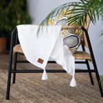 Casa si Gradina/Textile si covoare/Paturi si cuverturi/Paturici copii - Paturica nou nascut ane, Skiddou, 100% vascoza de bambus, crem, 80 x 100 cm - Infinity.ro