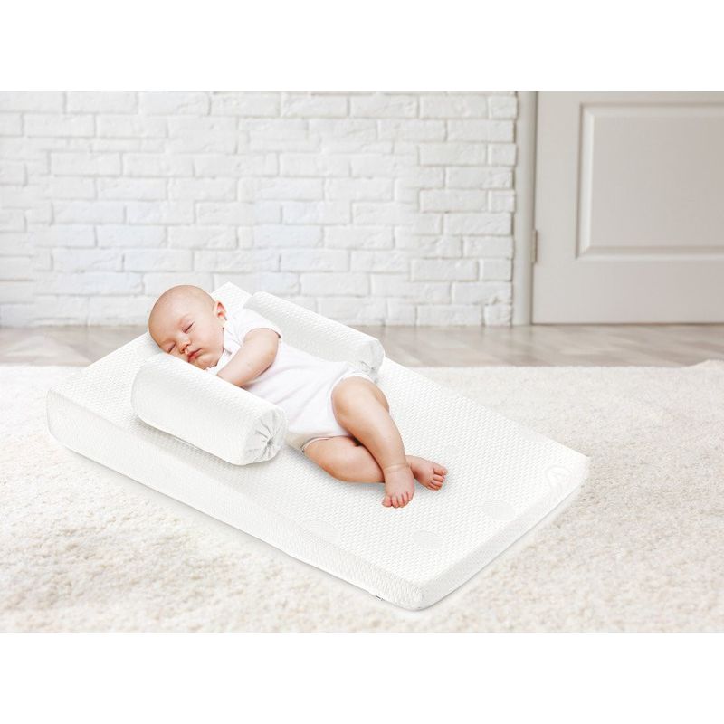 Casa si Gradina - Textile si covoare - Perne si pilote - Perne copii - Pozitionator cu plan inclinat Baby Eco Reflux White - Infinity.ro