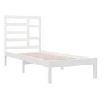 Casa si Gradina - Mobilier - Paturi si accesorii - Paturi - Cadru de pat mic single, alb, 90x200 cm, lemn masiv - Infinity.ro