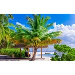 Casa si Gradina - Decoratiuni - Tapet - Fototapet de perete, autoadeziv si lavabil, Vacanta plaja vara, 400 x 250 cm - Infinity.ro