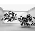 Casa si Gradina - Decoratiuni - Tapet - Fototapet de perete, autoadeziv si lavabil, Tunel cu bile negre 5, 400 x 250 cm - Infinity.ro