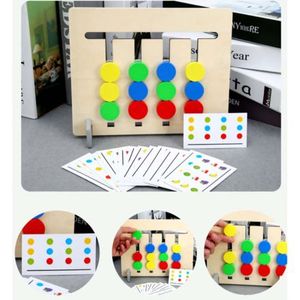 Joc Montessori, labirint asociere culori si fructe, 2 in 1