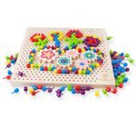 Jucarii, Copii si Bebe - Jucarii si jocuri - Jucarii & jocuri educative - Jucarii interactive - Joc mozaic din lemn, Pixel, 240 piese - Infinity.ro