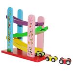 Jucarii, Copii si Bebe - Jucarii si jocuri - Vehicule si jucarii cu telecomanda - Masinute - Circuit cu 3 piste si 3 masinute colorate - Infinity.ro