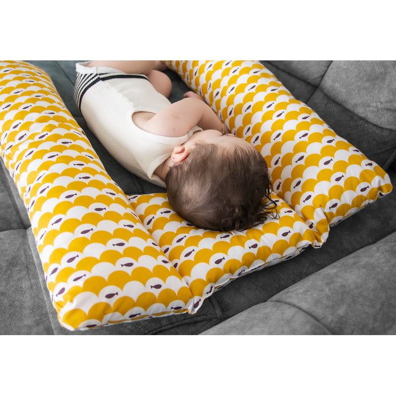 Casa si Gradina - Textile si covoare - Perne si pilote - Perne - Perna 3 in 1  babynest, pentru gravide si pentru alaptare in forma de U BabyJem, gri - Infinity.ro