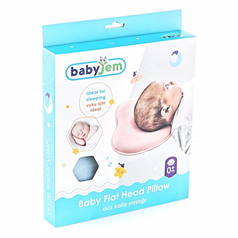 Jucarii, Copii si Bebe - Maternitate - Accesorii alaptare - Pernuta pentru formarea capului BabyJem, bleu - Infinity.ro