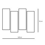 Casa si Gradina - Decoratiuni - Tablouri - Tablou multicanvas 4 piese Elefanti 1, 120 x 95 cm - Infinity.ro