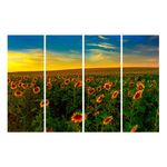 Casa si Gradina - Decoratiuni - Tablouri - Tablou multicanvas 4 piese Flori 13, 120 x 85 cm - Infinity.ro