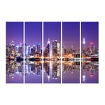 Casa si Gradina - Decoratiuni - Tablouri - Tablou multicanvas, 5 piese, City 1, 150 x 85 cm - Infinity.ro