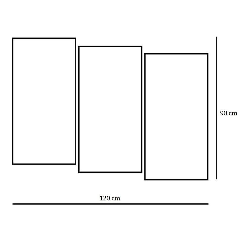 Casa si Gradina - Decoratiuni - Tablouri - Tablou multicanvas 3 piese Flori 7, 120 x 90 cm - Infinity.ro