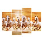 Casa si Gradina - Decoratiuni - Tablouri - Tablou multicanvas 4 piese Cai 1, 120 x 90 cm - Infinity.ro