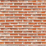 Casa si Gradina - Decoratiuni - Tapet - Fototapet de perete, autoadeziv si lavabil, Zid caramida subtire rosu si orange, 400 x 250 cm - Infinity.ro