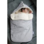 Casa si Gradina - Textile si covoare - Pături și cuverturi - Paturici copii - Paturica multifunctionala din bumbac BabyJem, gri - Infinity.ro