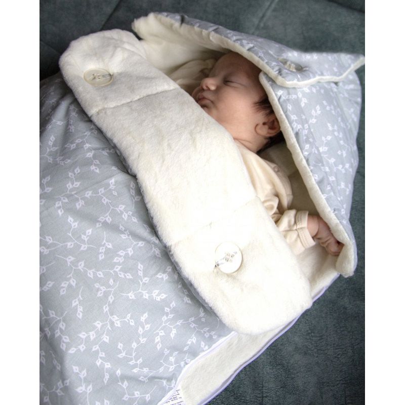 Casa si Gradina - Textile si covoare - Pături și cuverturi - Paturici copii - Paturica multifunctionala din bumbac BabyJem, gri - Infinity.ro