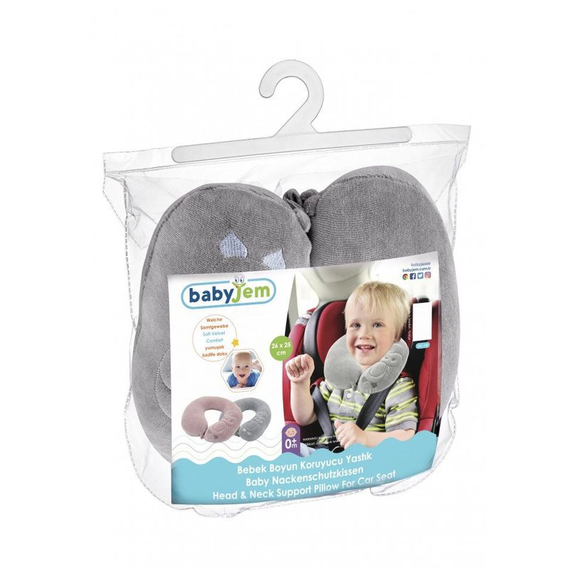 Jucarii, Copii si Bebe - Maternitate - Accesorii alaptare - Pernuta suport pentru gat Head and Neck BabyJem, roz - Infinity.ro