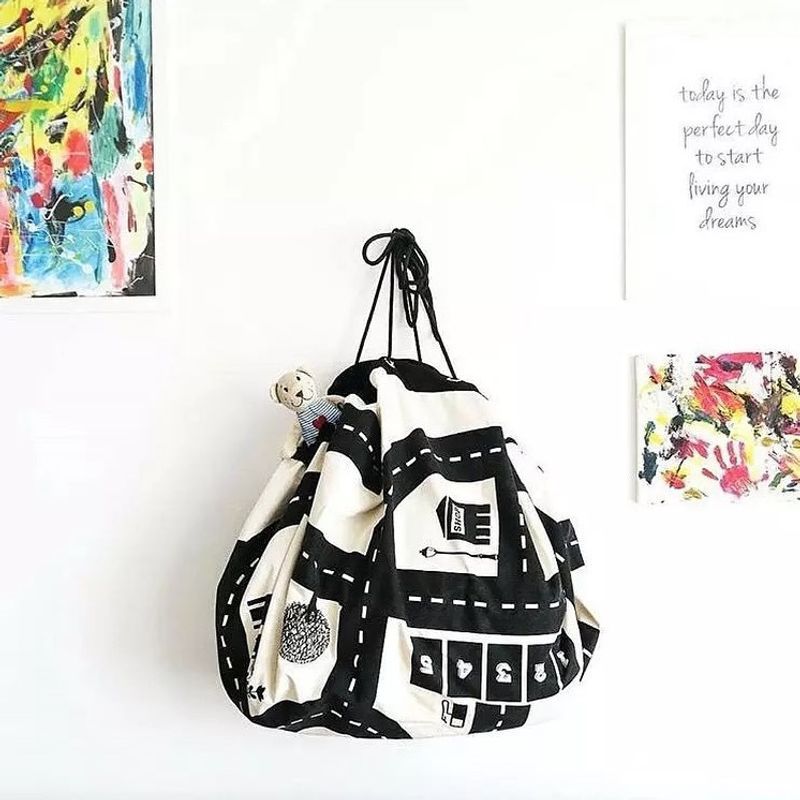 Casa si Gradina - Textile si covoare - Covoare - Covoare copii - Covoras de joaca si saculet de jucarii 2 in 1 - ROADMAP - Infinity.ro