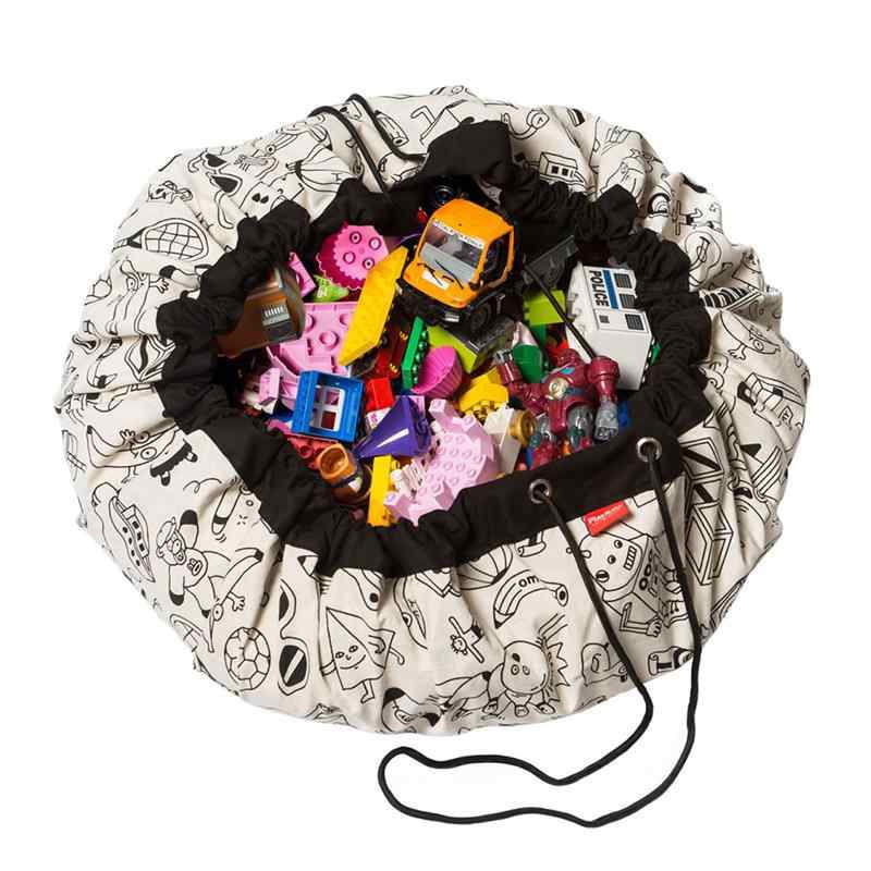 Casa si Gradina - Textile si covoare - Covoare - Covoare copii - Covoras de joaca si saculet de jucarii 2 in 1 - Toys - Coloreaza-ma - Infinity.ro