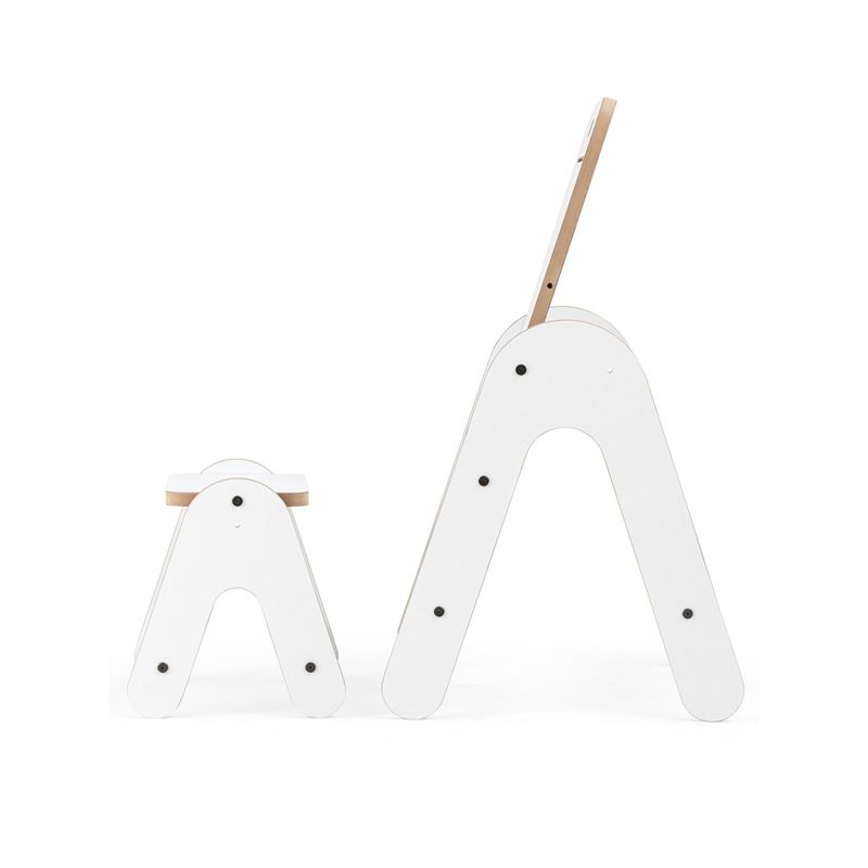 Casa si Gradina/Mobilier/Mobilier copii/Mobilier camera copiilor - Masuta si tabla 2 in 1 cu scaunel Massam MDF MamaToyz - Infinity.ro