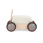 Jucarii, Copii si Bebe - Carucioare si articole de transport - Premergatoare - Jucarie din lemn 3 in 1 Vacuta DriveMe Soft masinuta ride-on, premergator si carucior de jucarii MamaToyz - Infinity.ro