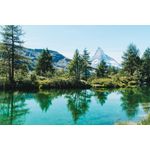 Casa si Gradina - Decoratiuni - Tapet - Fototapet de perete, autoadeziv si lavabil, Natura 171 Lac, padure si munte, 400 x 250 cm - Infinity.ro