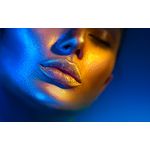 Casa si Gradina - Decoratiuni - Tablouri - Tablou canvas Portret femeie, make-up neon, 45 x 30 cm - Infinity.ro