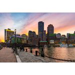 Casa si Gradina - Decoratiuni - Tapet - Fototapet de perete, autoadeziv si lavabil, City 46 Boston in amurg, 400 x 250 cm - Infinity.ro