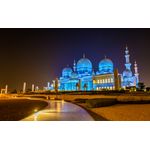 Casa si Gradina - Decoratiuni - Tapet - Fototapet de perete, autoadeziv si lavabil, City 84 Marea Moschee Abu Dhabi, 400 x 250 cm - Infinity.ro