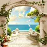 Casa si Gradina - Decoratiuni - Tapet - Fototapet de perete, autoadeziv si lavabil, Poarta spre mare 4, 150 x 205 cm - Infinity.ro