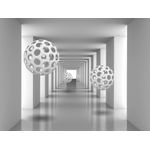 Casa si Gradina - Decoratiuni - Tapet - Fototapet de perete, autoadeziv si lavabil, Tunel cu bile albe 2, 350 x 250 cm - Infinity.ro