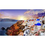Casa si Gradina - Decoratiuni - Tapet - Fototapet, autocolant, Santorini in apus, 350 x 250 cm - Infinity.ro