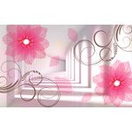 Casa si Gradina - Decoratiuni - Tapet - Fototapet, autocolant, Flori roz prin tunel, 350 x 250 cm - Infinity.ro