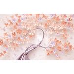 Casa si Gradina - Decoratiuni - Tapet - Fototapet, autocolant, Pom cu flori crem, abstract, 350 x 250 cm - Infinity.ro