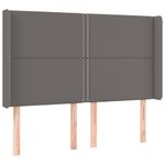 Casa si Gradina - Mobilier - Paturi si accesorii - Paturi - Pat continental cu saltea și LED, cu saltea și LED, 140x190 cm, piele eco, model unică și cuie de tapițerie - Infinity.ro