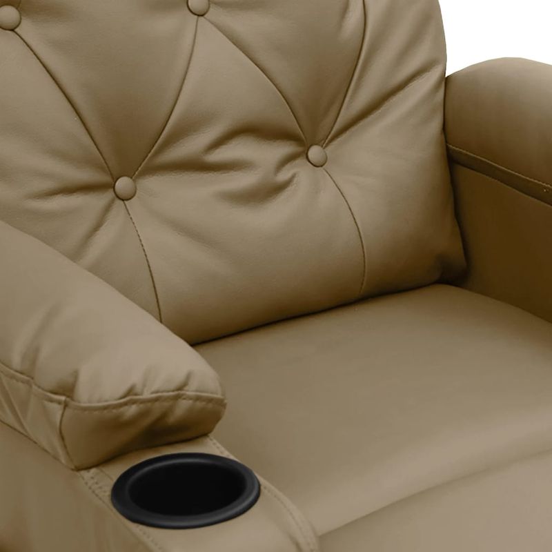 Ingrijire personala si Cosmetice - Sanatate si wellness - Articole wellness - Fotolii de masaj - Fotoliu de masaj rabatabil, cappuccino, piele ecologica - Infinity.ro