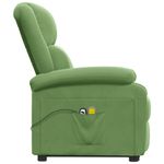 Ingrijire personala si Cosmetice - Sanatate si wellness - Articole wellness - Fotolii de masaj - Fotoliu de masaj cu ridicare, verde deschis, catifea - Infinity.ro