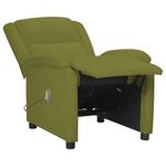 Casa si Gradina - Mobilier - Scaune si fotolii - Fotolii - Fotoliu de masaj electric rabatabil, verde deschis, catifea - Infinity.ro