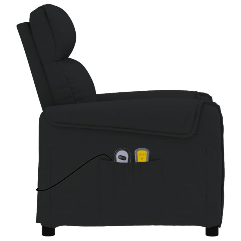 Ingrijire personala si Cosmetice - Sanatate si wellness - Articole wellness - Fotolii de masaj - Fotoliu de masaj electric rabatabil, negru, textil - Infinity.ro