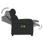 Ingrijire personala si Cosmetice - Sanatate si wellness - Articole wellness - Fotolii de masaj - Fotoliu de masaj electric rabatabil, negru, textil - Infinity.ro