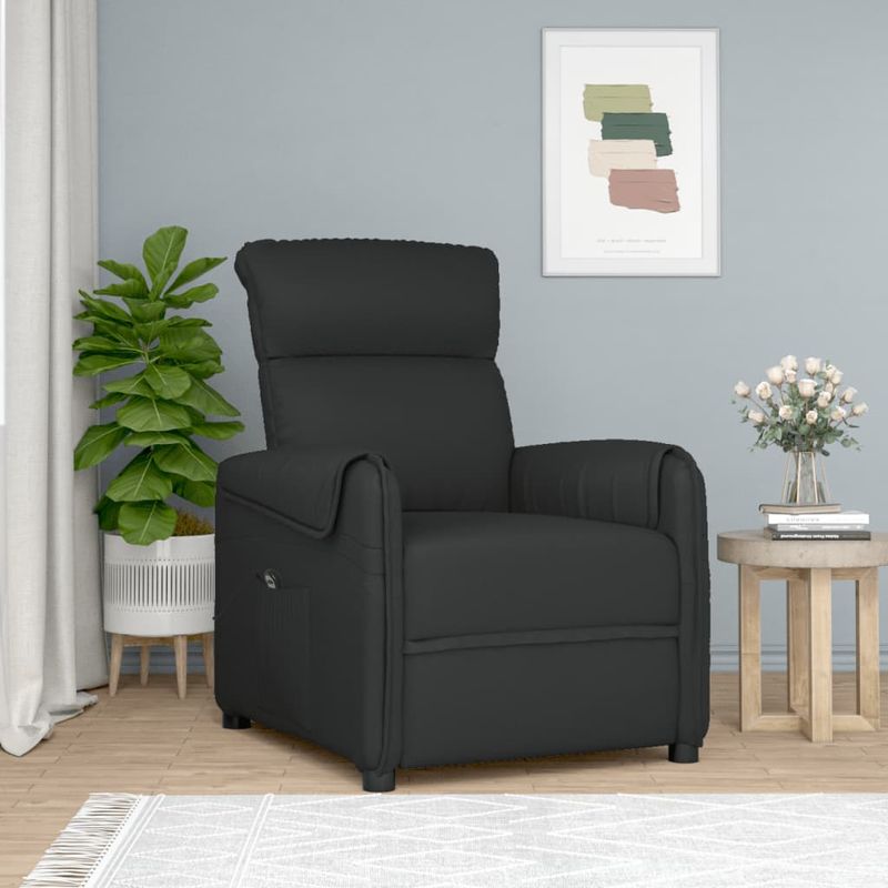 Ingrijire personala si Cosmetice - Sanatate si wellness - Articole wellness - Fotolii de masaj - Fotoliu de masaj electric rabatabil, negru, textil - Infinity.ro