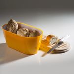 Casa si Gradina - Bucatarie si vesela - Organizare si depozitare bucatarie - Cutii alimentare - Cutie de paine Woody 34x19x17 cm, galben - Infinity.ro