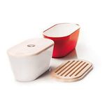 Casa si Gradina - Bucatarie si vesela - Organizare si depozitare bucatarie - Cutii alimentare - Cutie de paine Woody 34x19x17 cm, rosu - Infinity.ro