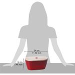 Casa si Gradina - Bucatarie si vesela - Organizare si depozitare bucatarie - Cutii alimentare - Cutie de paine Woody 34x19x17 cm, rosu - Infinity.ro