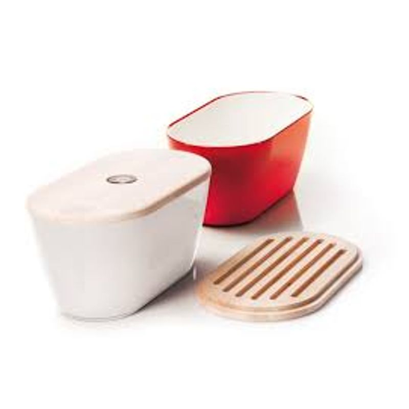 Casa si Gradina - Bucatarie si vesela - Organizare si depozitare bucatarie - Cutii alimentare - Cutie de paine Woody 34x19x17 cm, verde - Infinity.ro