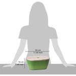 Casa si Gradina - Bucatarie si vesela - Organizare si depozitare bucatarie - Cutii alimentare - Cutie de paine Woody 34x19x17 cm, verde - Infinity.ro