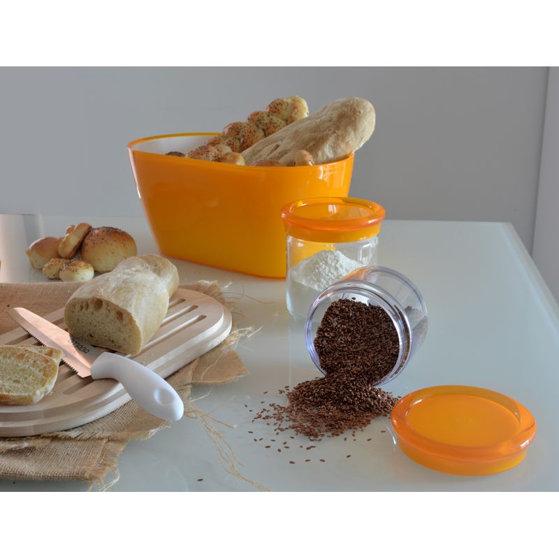 Casa si Gradina - Bucatarie si vesela - Organizare si depozitare bucatarie - Cutii alimentare - Cutie de paine Woody 34x19x17 cm, verde - Infinity.ro