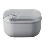 Casa si Gradina - Bucatarie si vesela - Organizare si depozitare bucatarie - Cutii alimentare - Cutie alimentara patrata mediu Pull Box 16x16x8,7 m.1 lt, gri - Infinity.ro