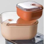 Casa si Gradina - Bucatarie si vesela - Organizare si depozitare bucatarie - Cutii alimentare - Set 3 cutii alimentare, Pull Box, 12x12x7,2 cm, 16x16x8,7 cm, 19,5x19,5x10,5 cm - Infinity.ro