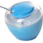 Casa si Gradina - Bucatarie si vesela - Ustensile bucatarie - Rasnite si dozatoare condimente - Zaharnita Eat Pop cu lingurita d9,5 x 9,5 cm 30cl, albastru - Infinity.ro