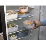 Casa si Gradina - Bucatarie si vesela - Organizare si depozitare bucatarie - Cutii alimentare - Cutie alimentara patrata, Pull Box, 19,5x19,5x10,5 cm.1 lt gri - Infinity.ro